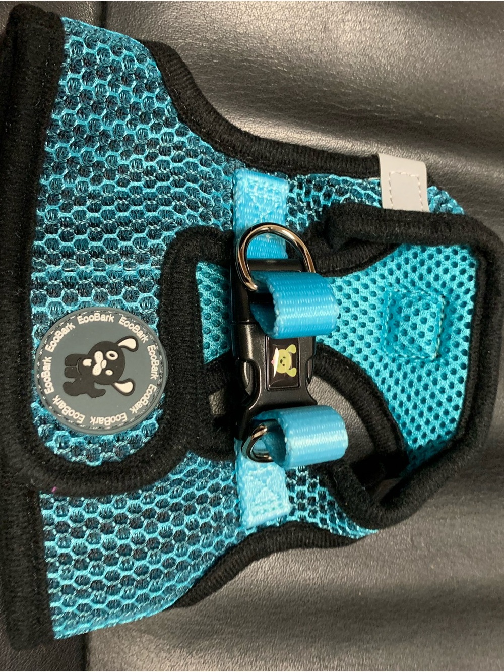 EooBark Teal Mesh Dog Harness with Black Trim size—xs